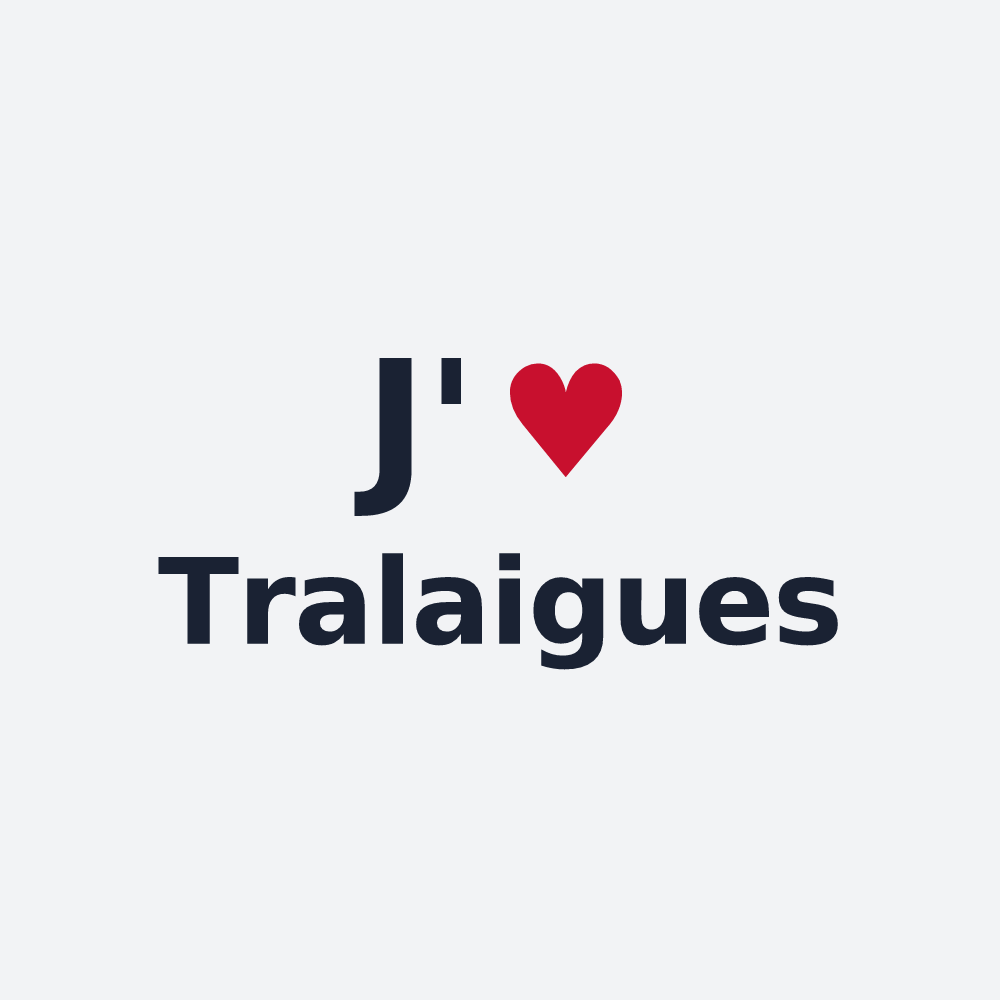Poster personnalisé Tralaigues — design J'aime Tralaigues