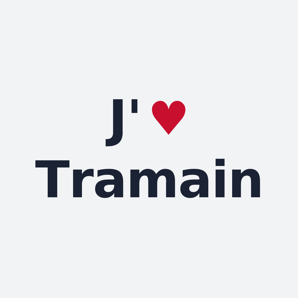 Poster personnalisé Tramain — design J'aime Tramain