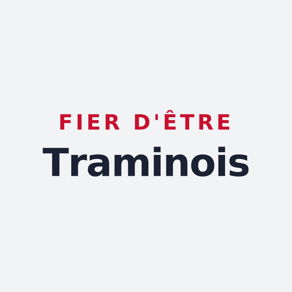 Poster « Fier d'être Traminois » — design pour Tramain