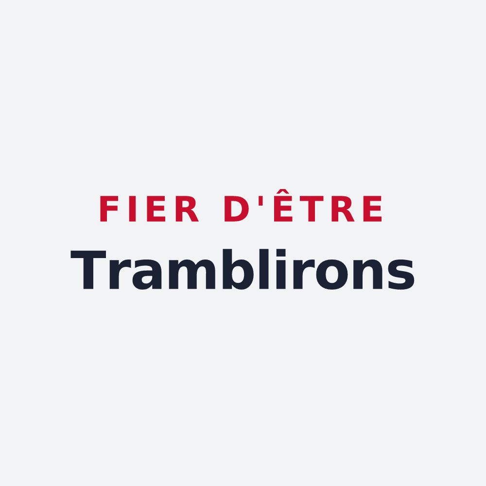 Poster « Fier d'être Tramblirons » — design pour Trambly