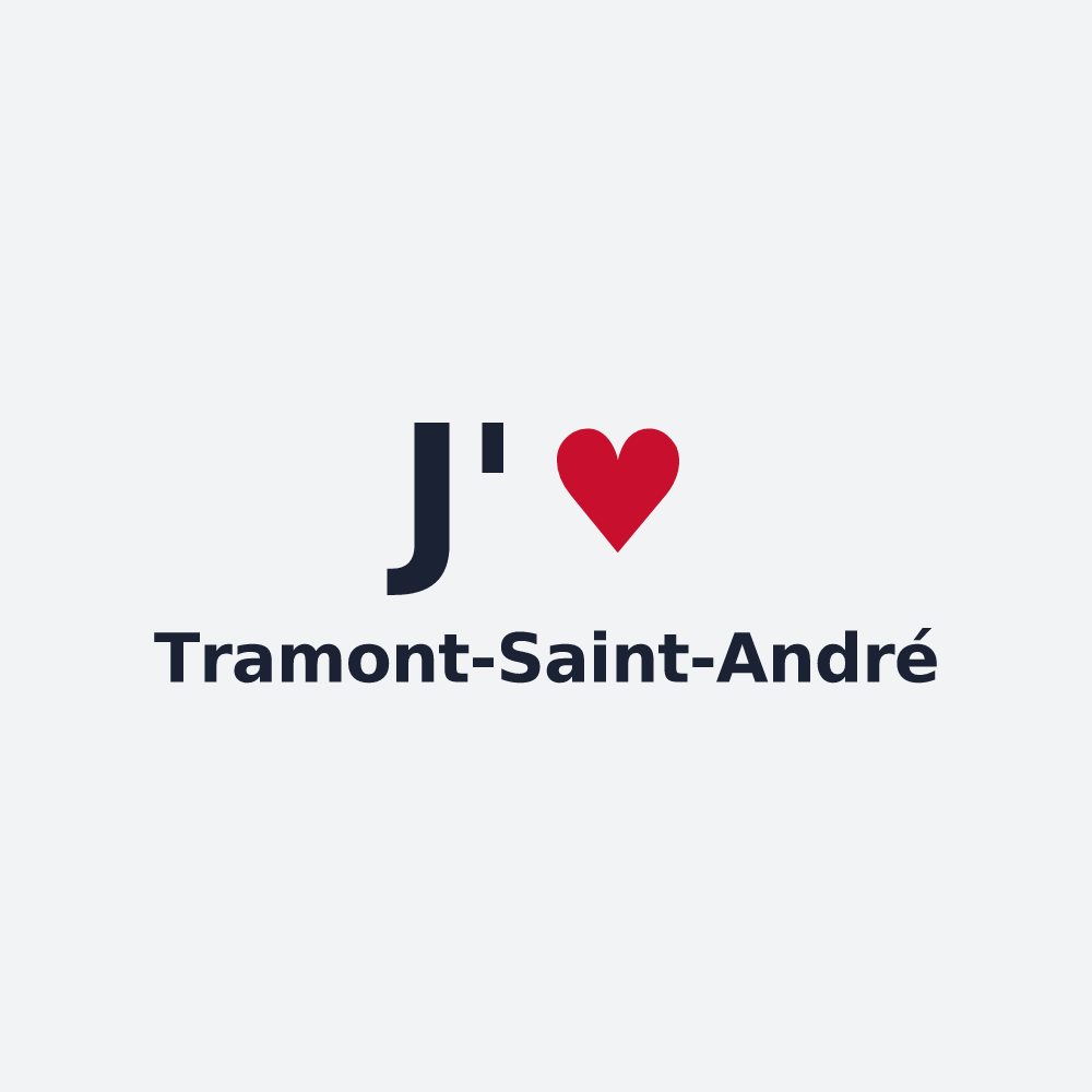 Poster personnalisé Tramont-Saint-André — design J'aime Tramont-Saint-André