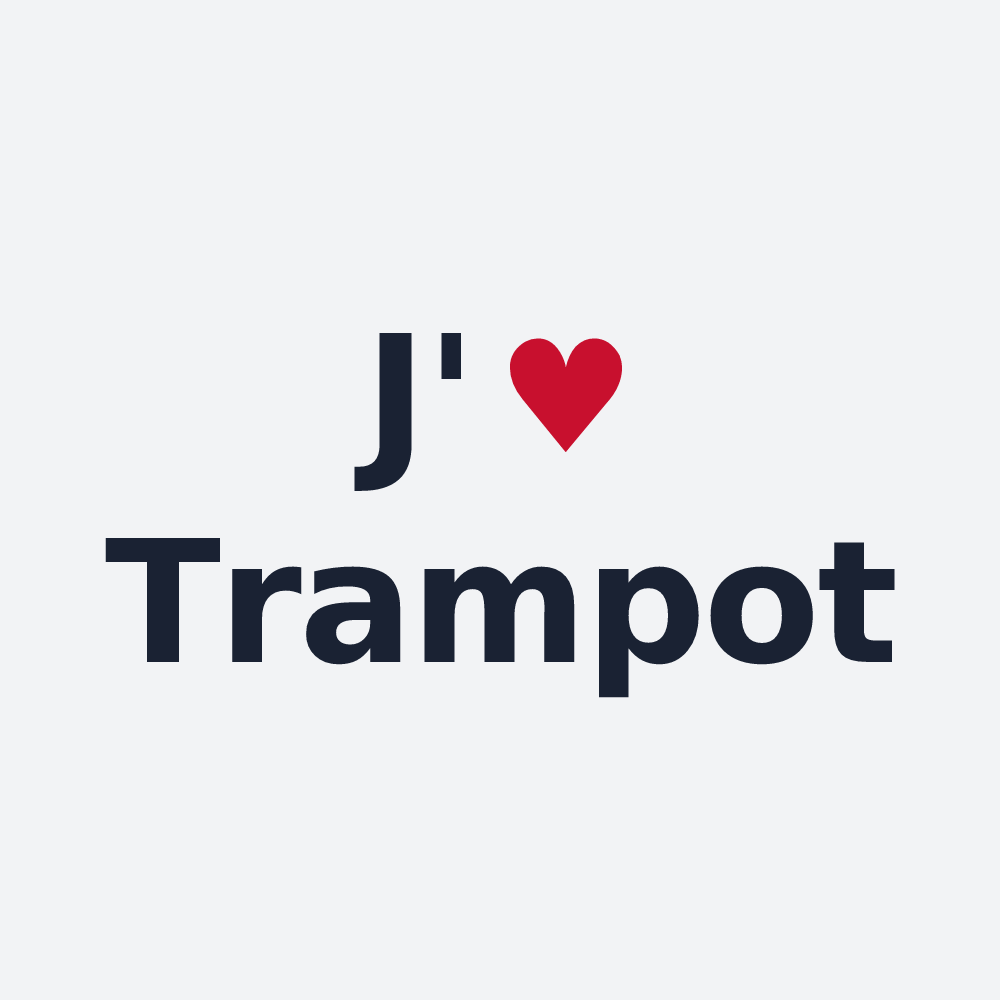 Poster personnalisé Trampot — design J'aime Trampot