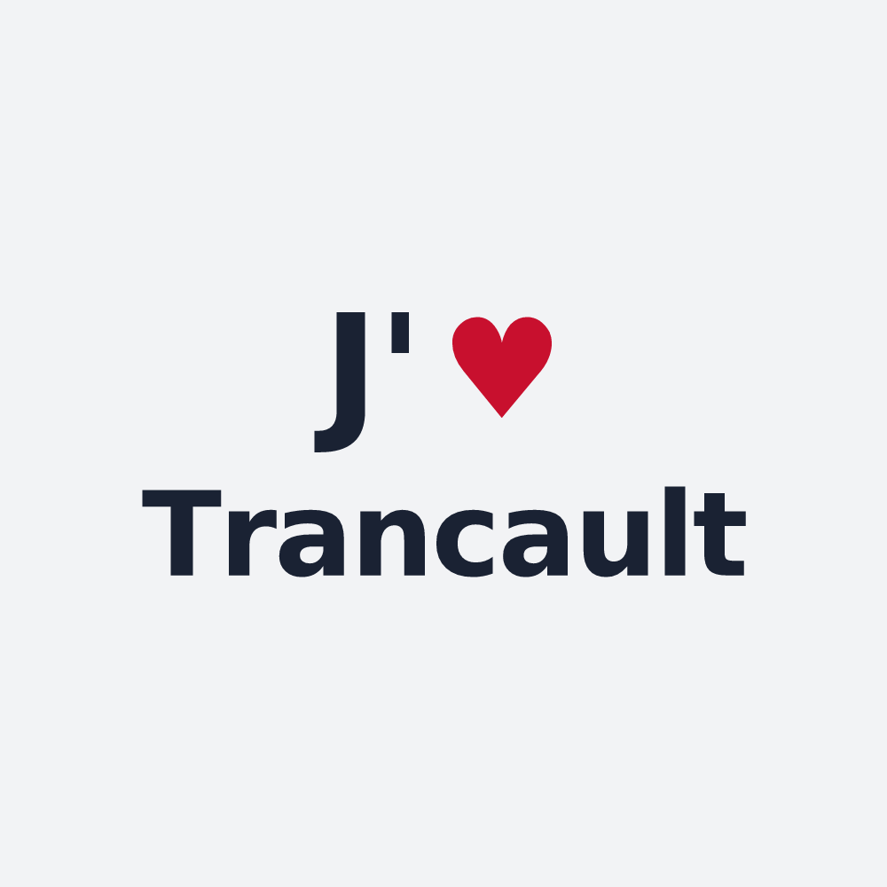Poster personnalisé Trancault — design J'aime Trancault