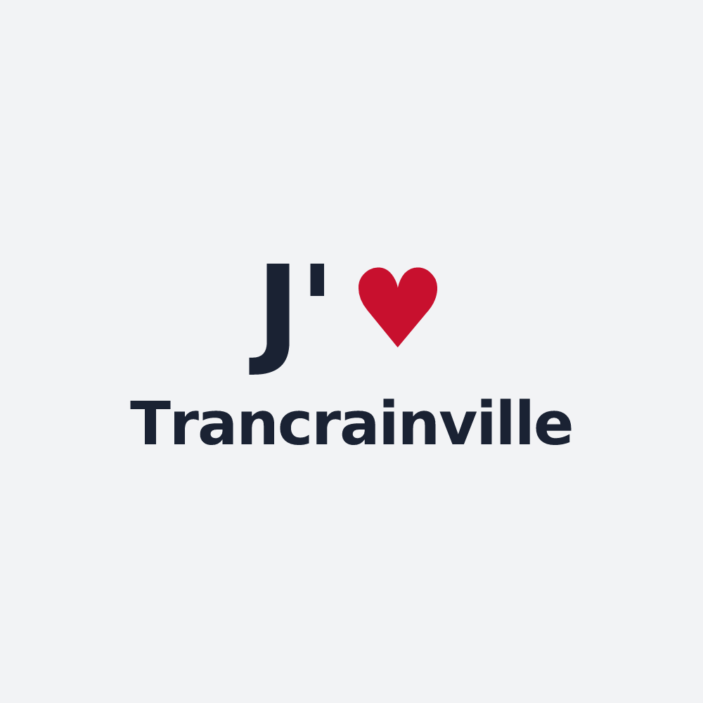 Poster personnalisé Trancrainville — design J'aime Trancrainville