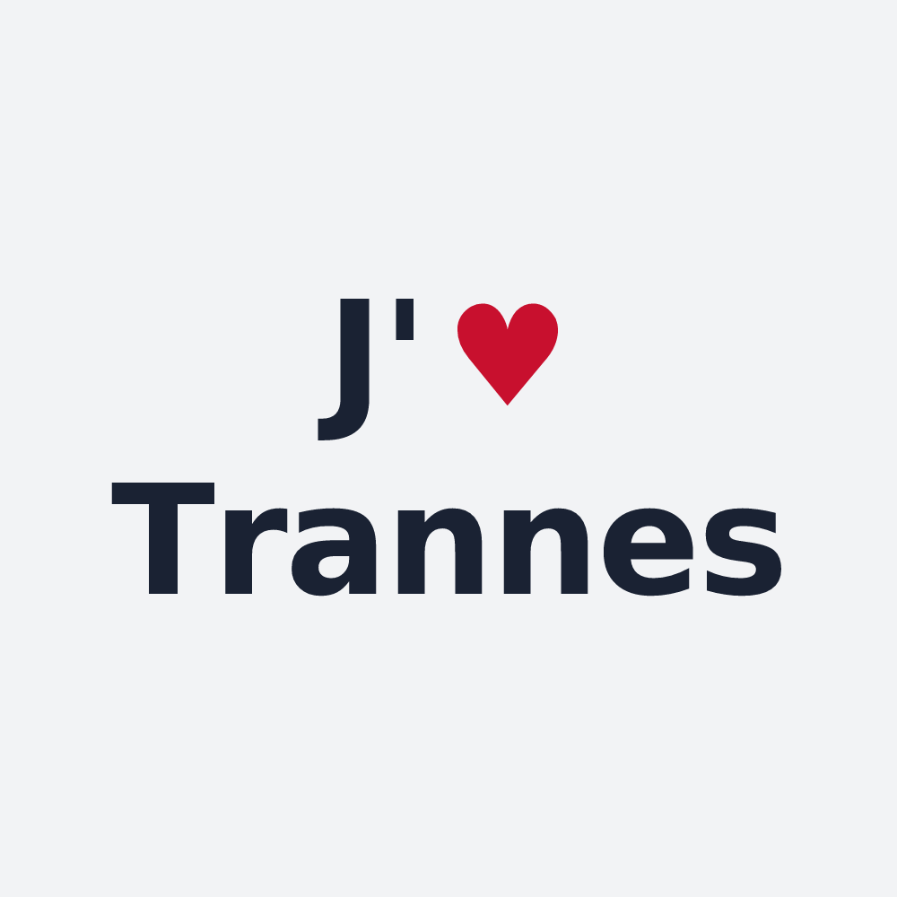 Poster personnalisé Trannes — design J'aime Trannes