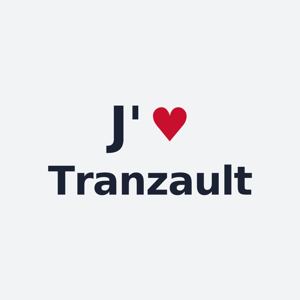Poster personnalisé Tranzault — design J'aime Tranzault