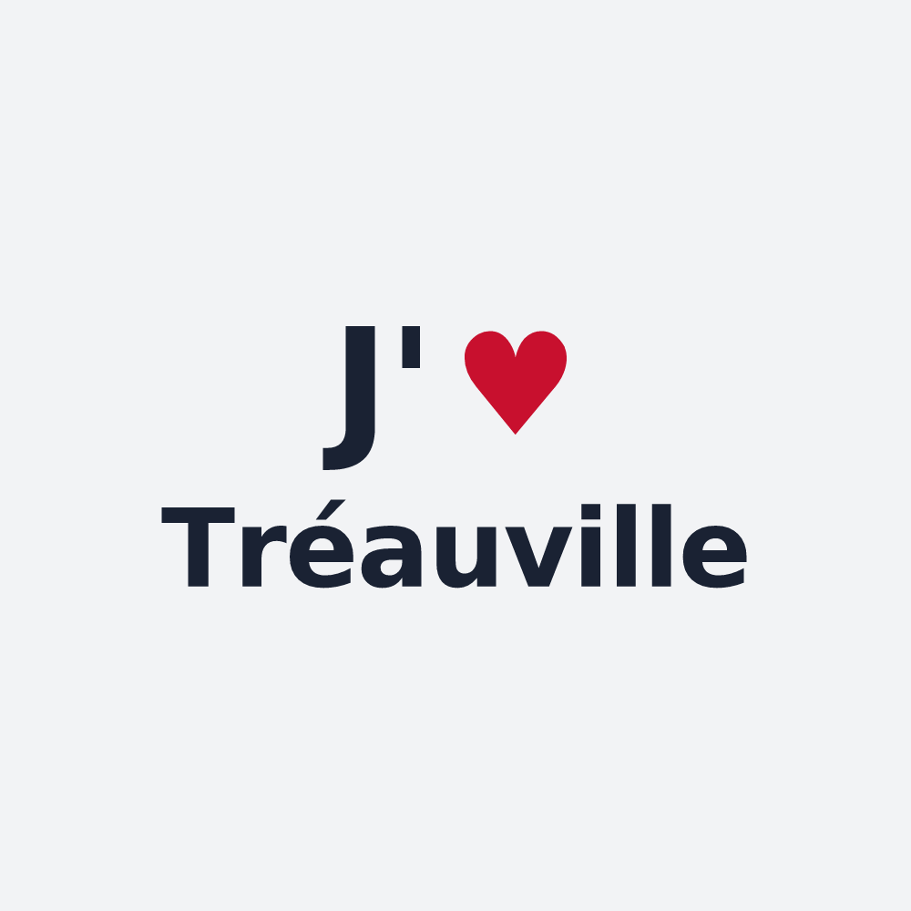 Poster personnalisé Tréauville — design J'aime Tréauville