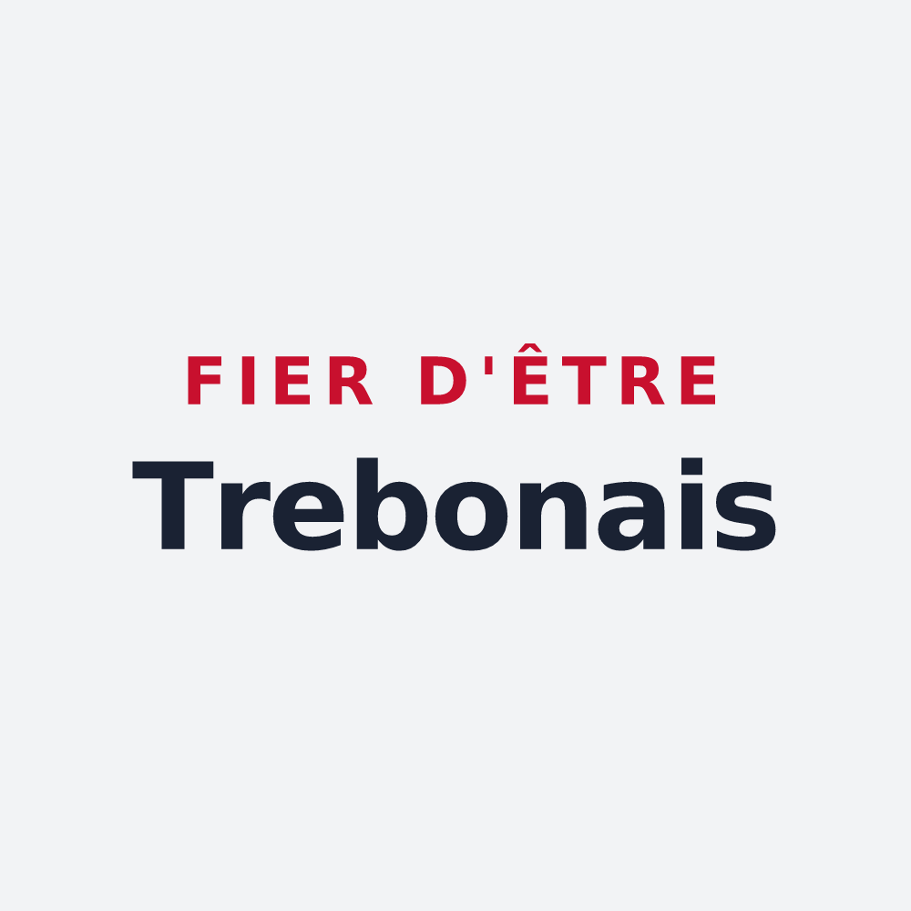 Poster « Fier d'être Trebonais » — design pour Trébons-sur-la-Grasse