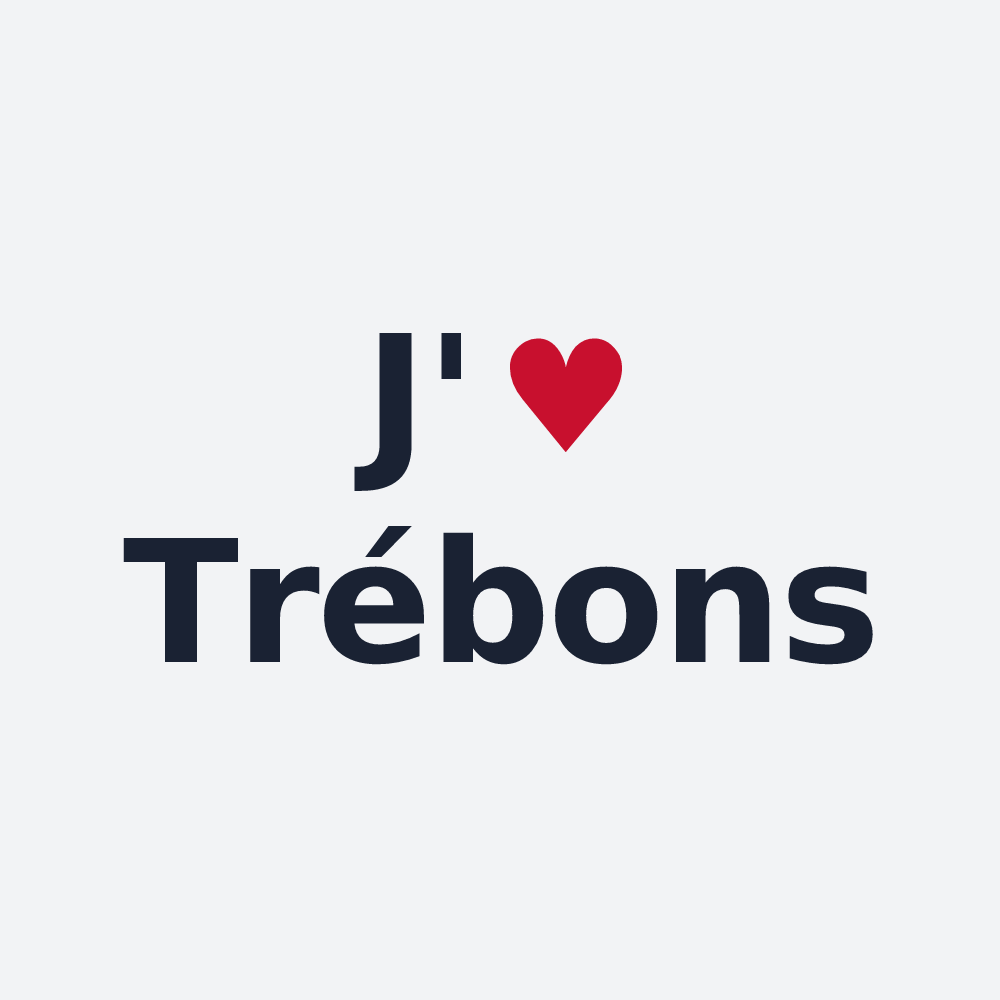 Poster personnalisé Trébons — design J'aime Trébons