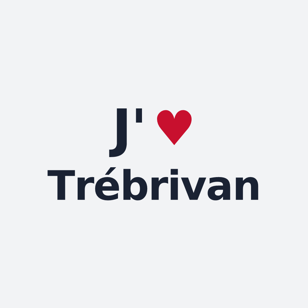 Poster personnalisé Trébrivan — design J'aime Trébrivan