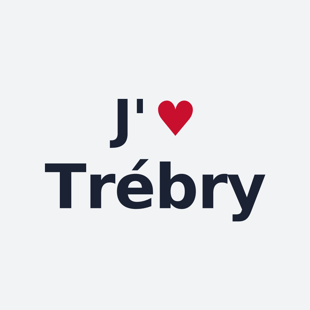 Poster personnalisé Trébry — design J'aime Trébry