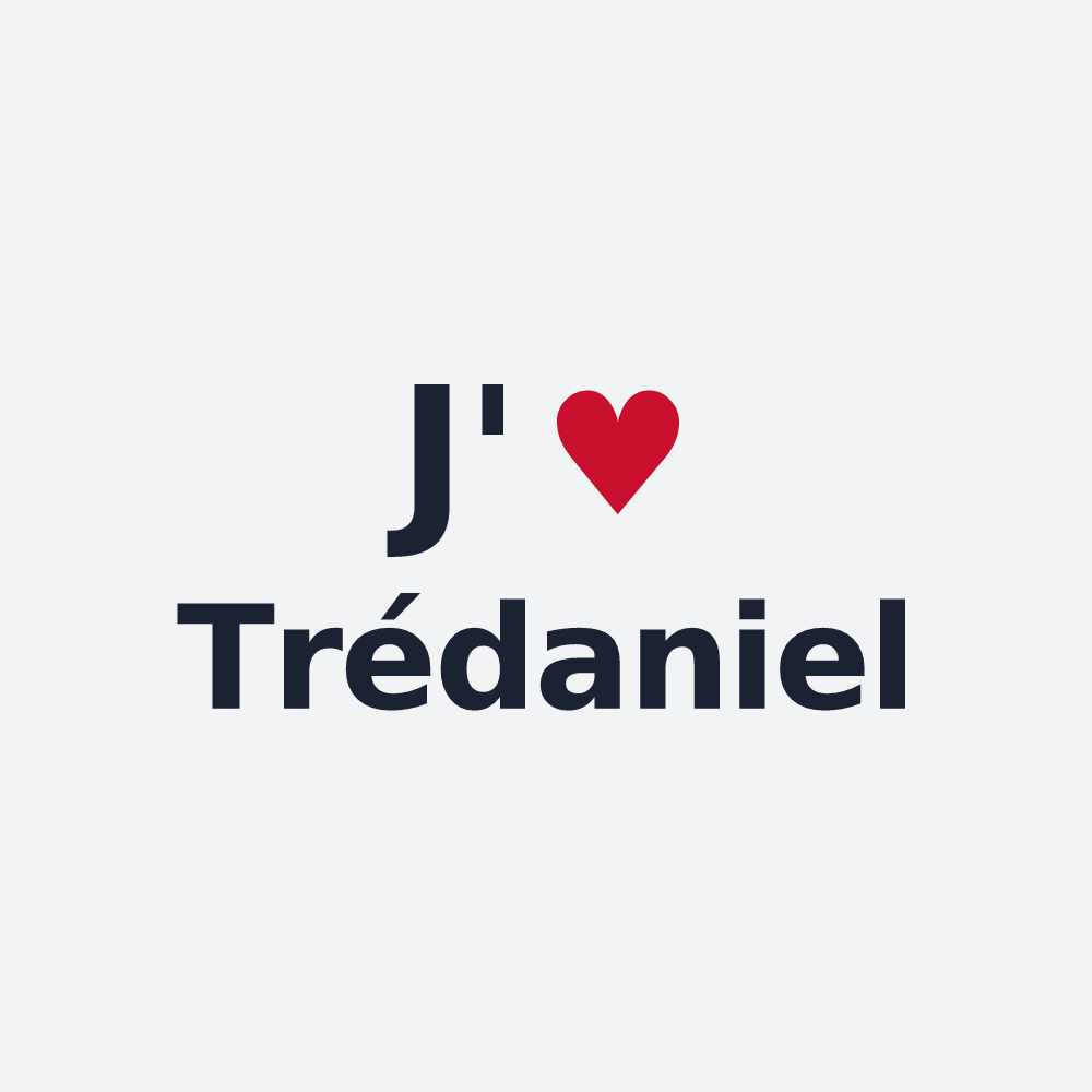 Poster personnalisé Trédaniel — design J'aime Trédaniel