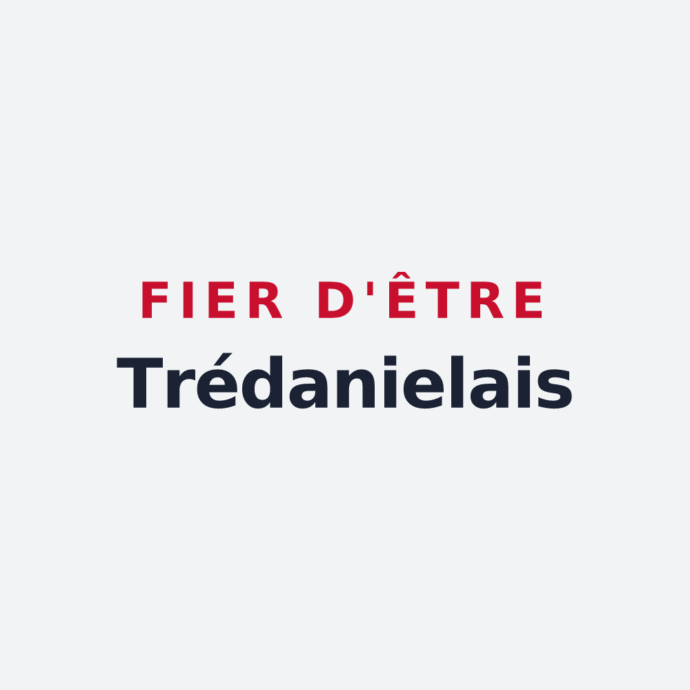 Poster « Fier d'être Trédanielais » — design pour Trédaniel