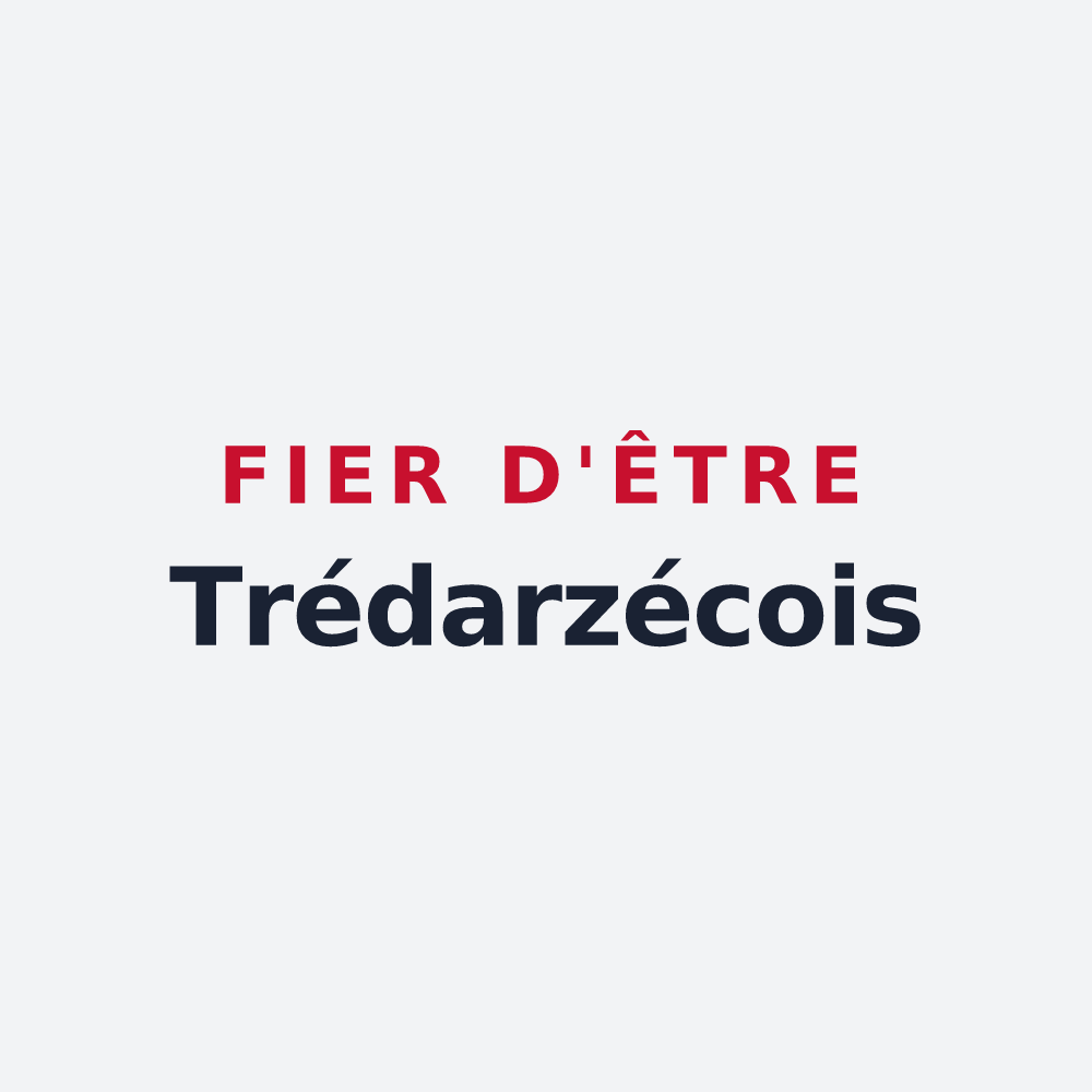 Poster « Fier d'être Trédarzécois » — design pour Trédarzec