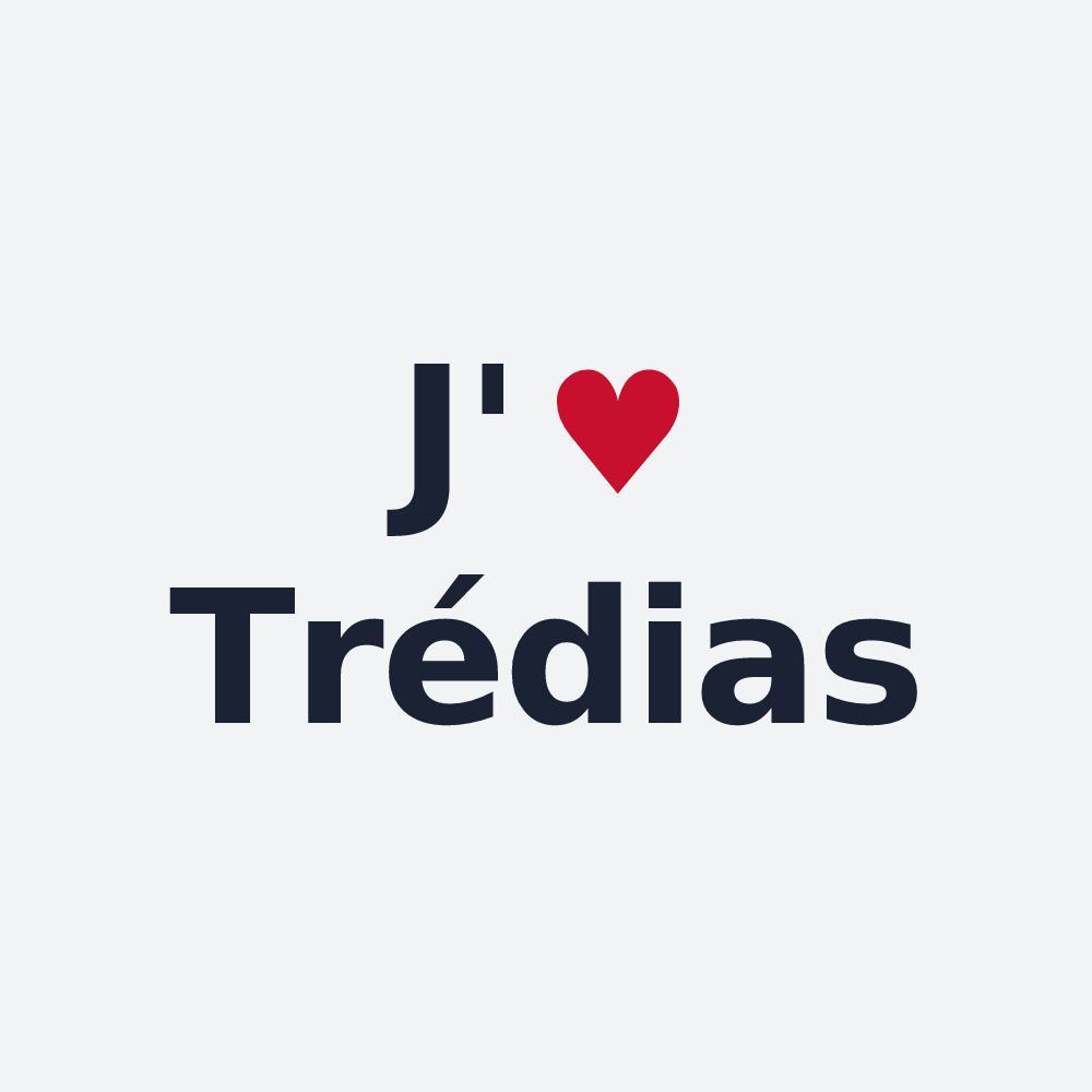 Poster personnalisé Trédias — design J'aime Trédias