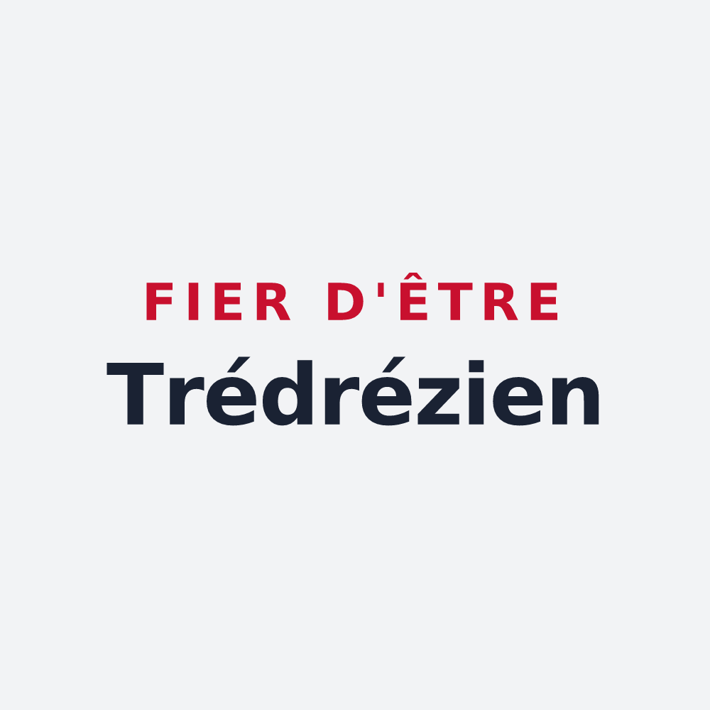 Poster « Fier d'être Trédrézien » — design pour Trédrez-Locquémeau