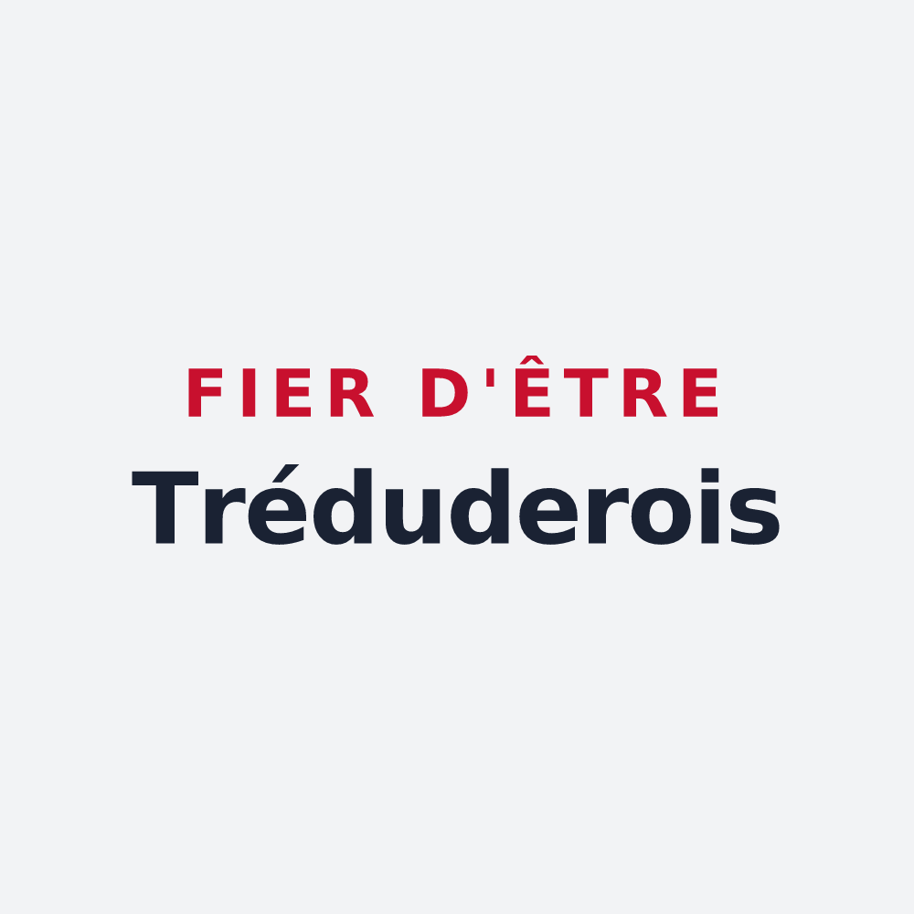 Poster « Fier d'être Tréduderois » — design pour Tréduder