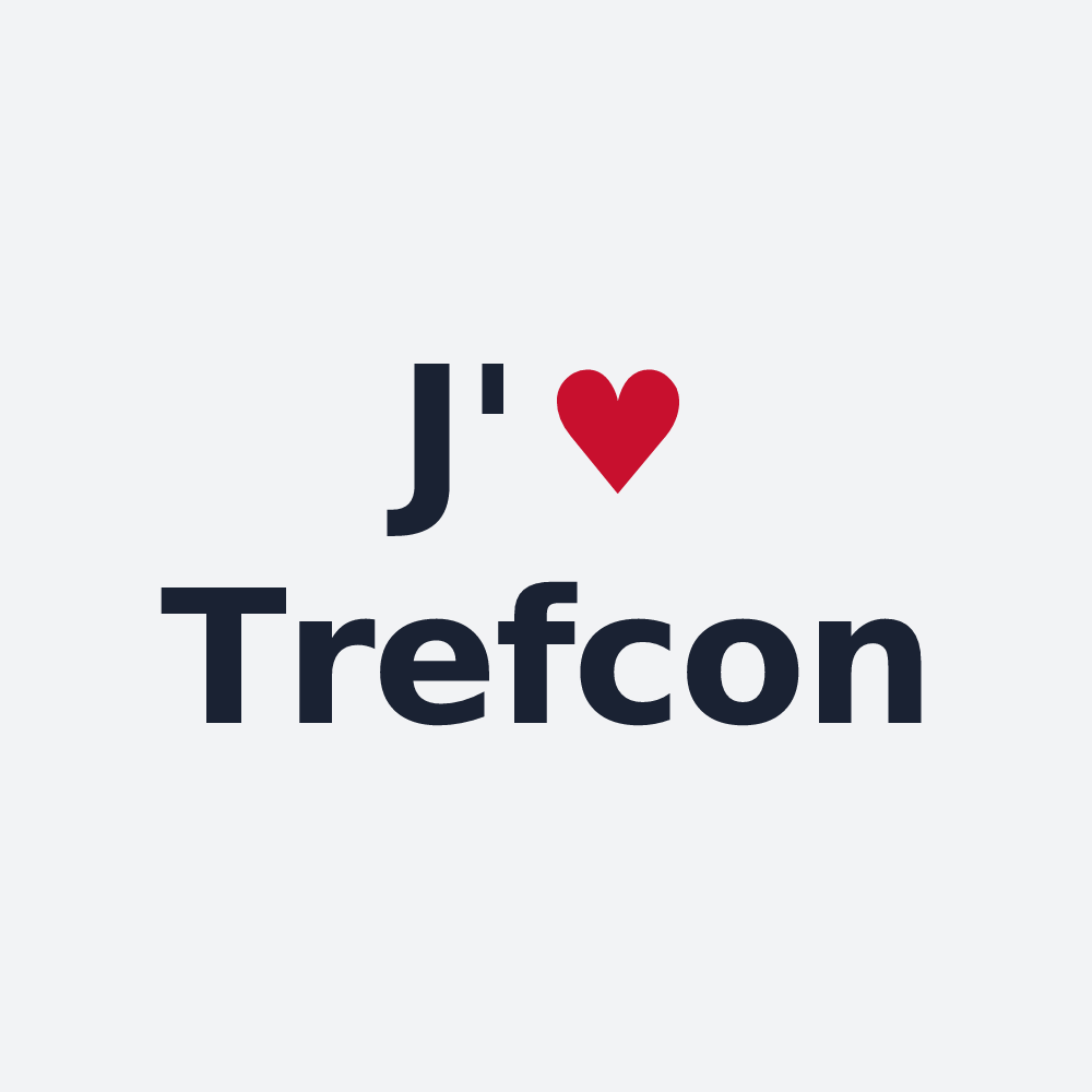 Poster personnalisé Trefcon — design J'aime Trefcon
