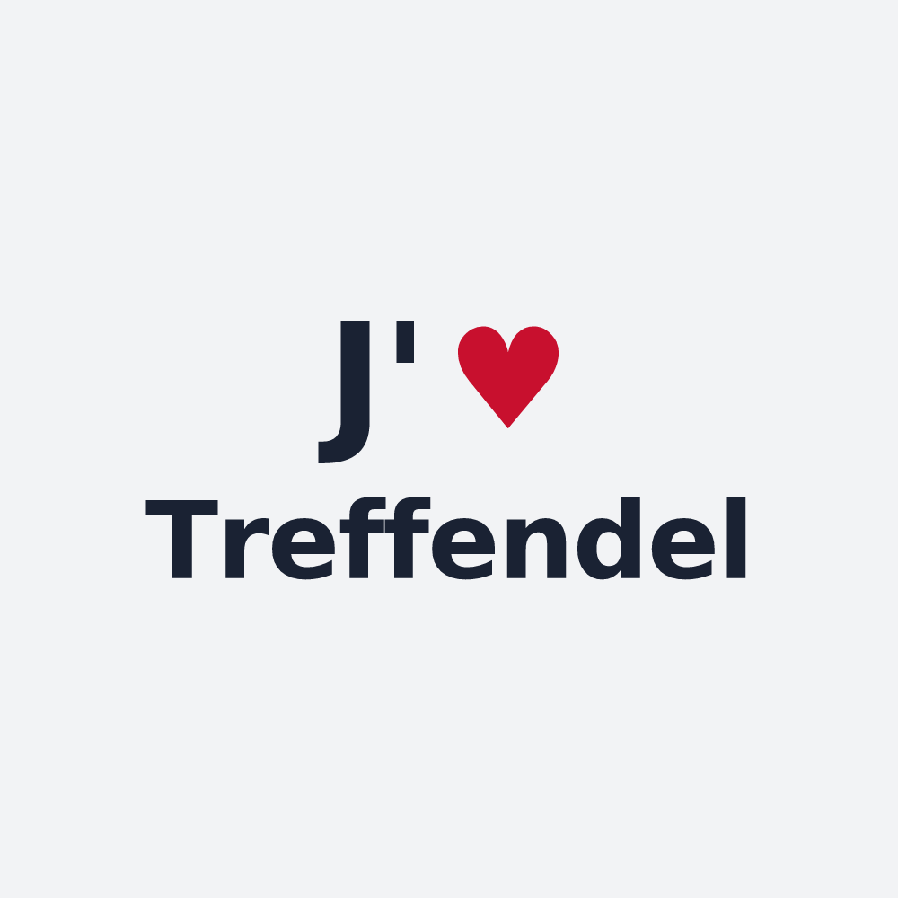Poster personnalisé Treffendel — design J'aime Treffendel