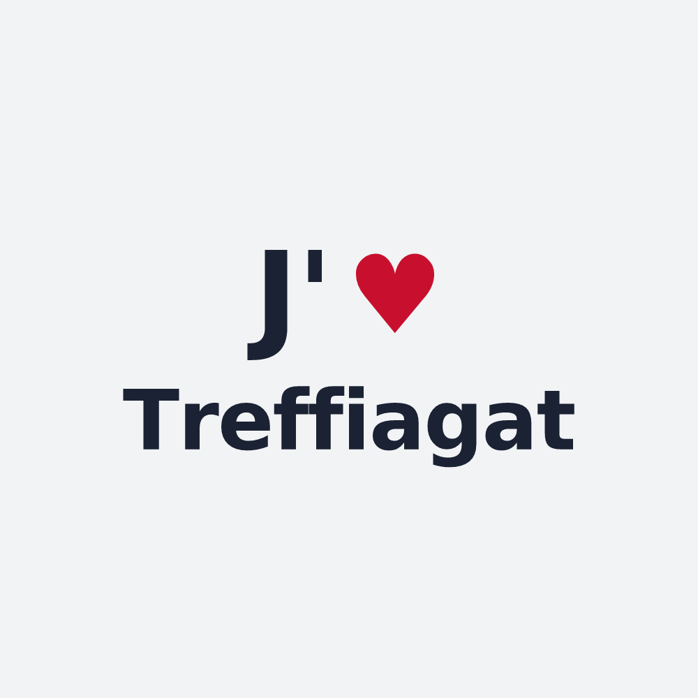 Poster personnalisé Treffiagat — design J'aime Treffiagat
