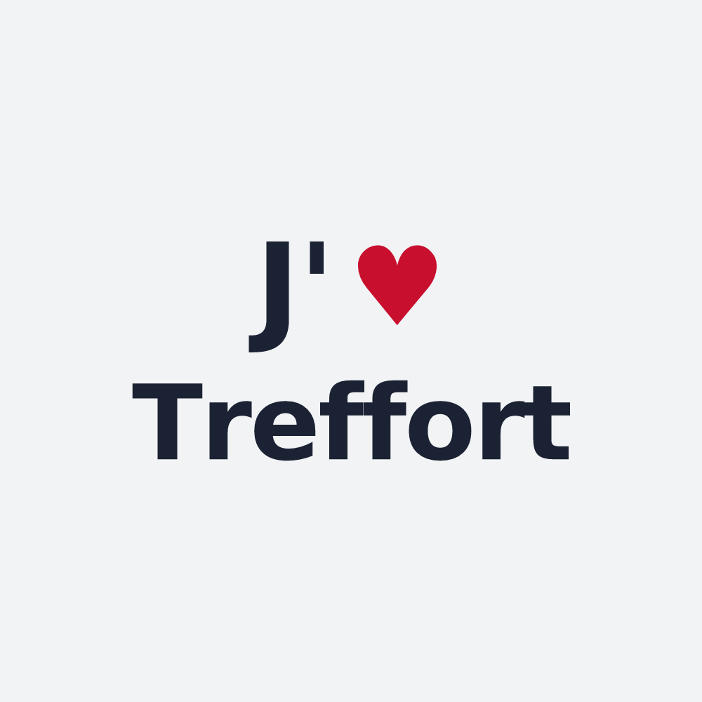 Poster personnalisé Treffort — design J'aime Treffort