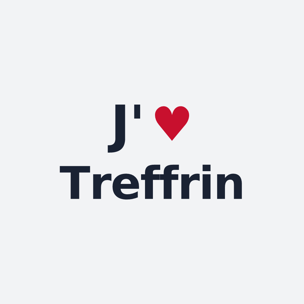 Poster personnalisé Treffrin — design J'aime Treffrin