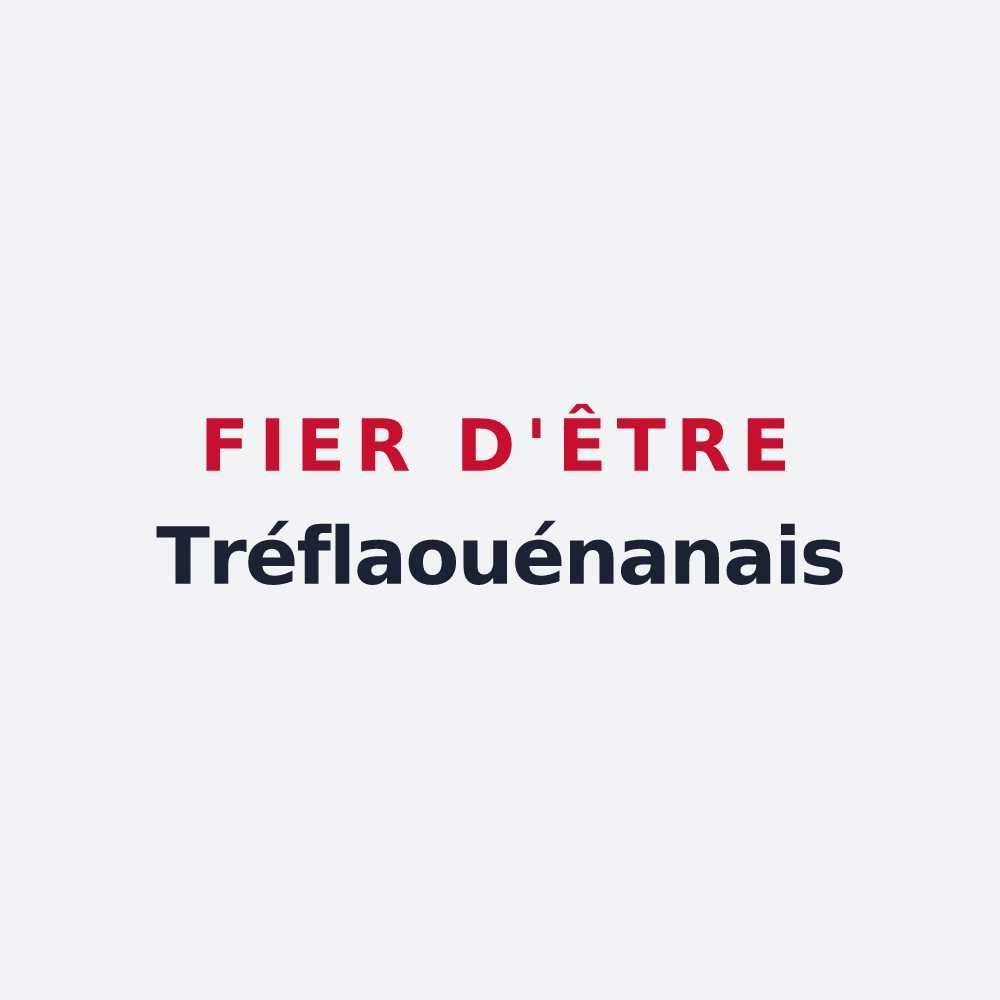 Poster « Fier d'être Tréflaouénanais » — design pour Tréflaouénan