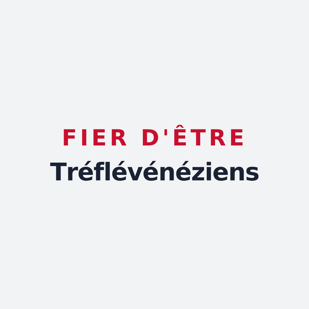Poster « Fier d'être Tréflévénéziens » — design pour Tréflévénez