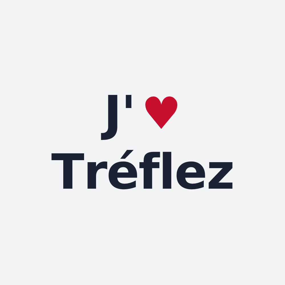 Poster personnalisé Tréflez — design J'aime Tréflez
