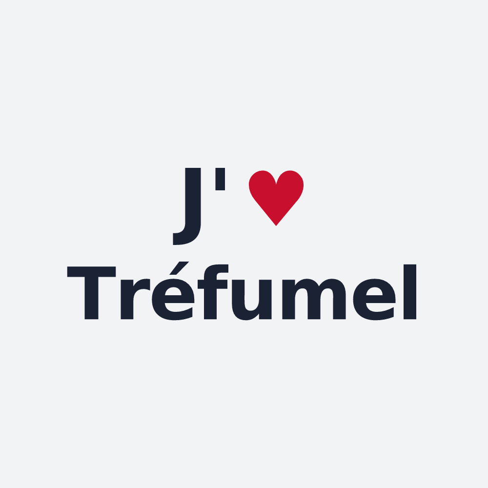 Poster personnalisé Tréfumel — design « J'aime Tréfumel » imprimé sur le poster