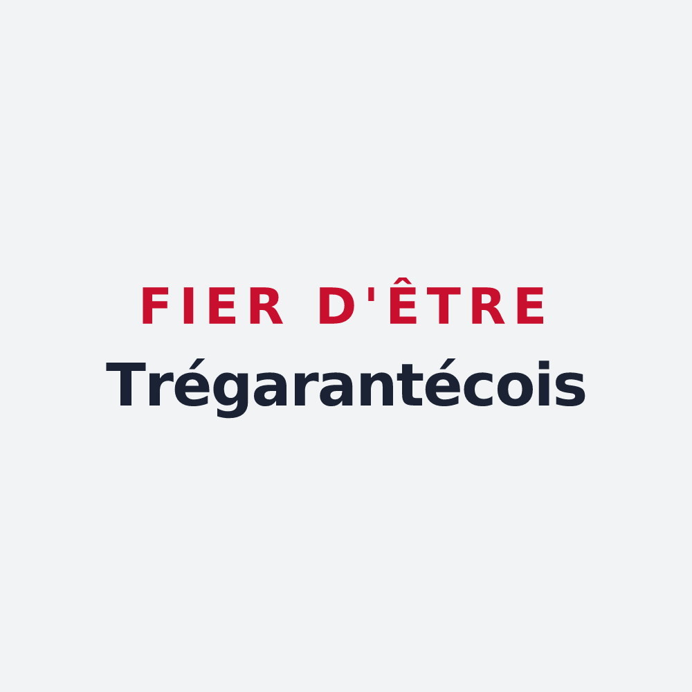 Poster « Fier d'être Trégarantécois » — design pour Trégarantec