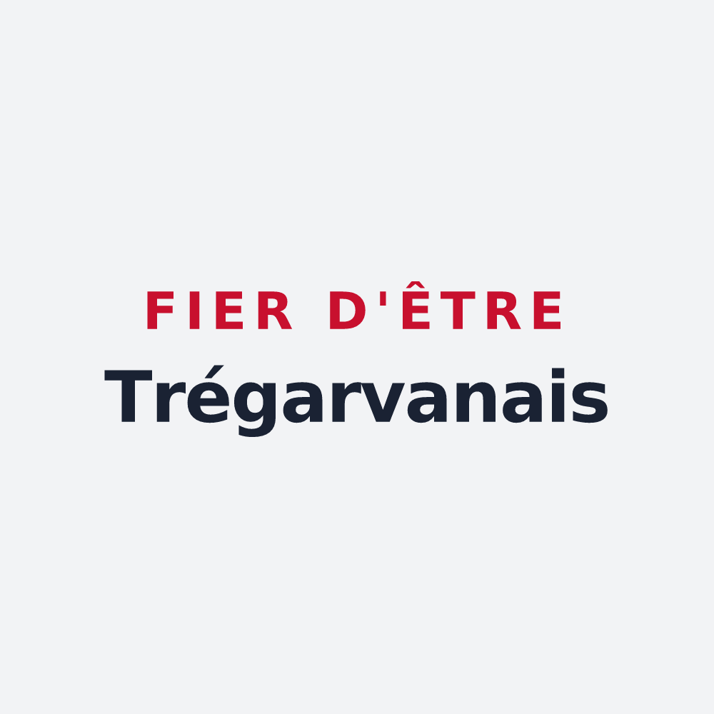 Poster « Fier d'être Trégarvanais » — design pour Trégarvan