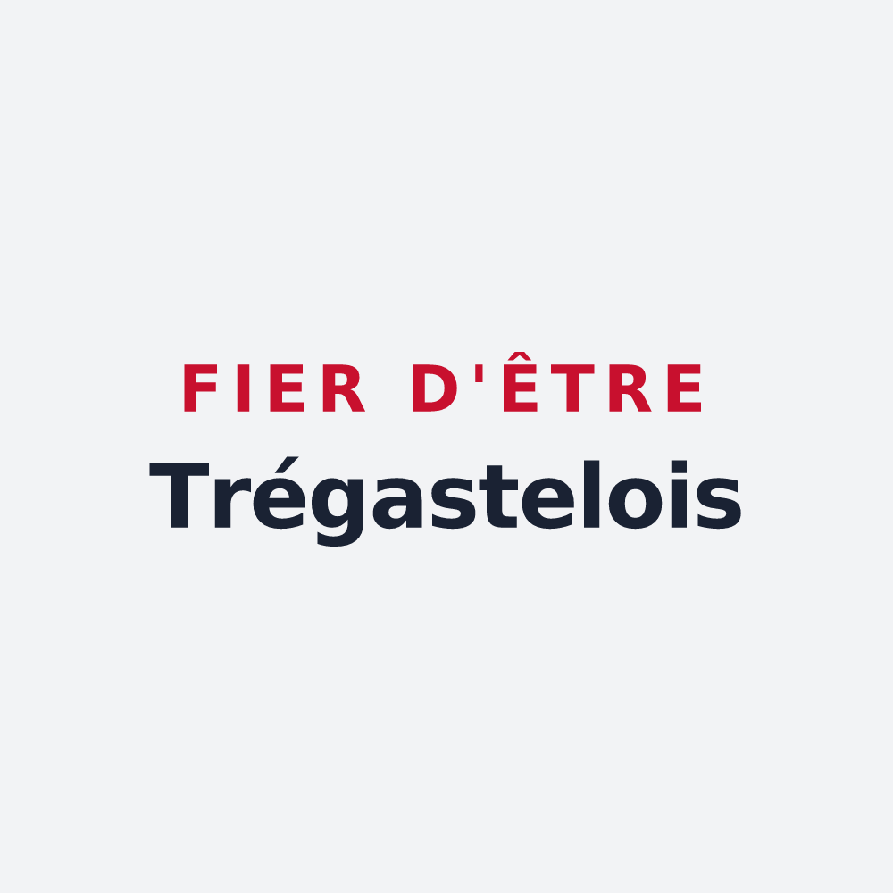 Poster « Fier d'être Trégastelois » — design pour Trégastel