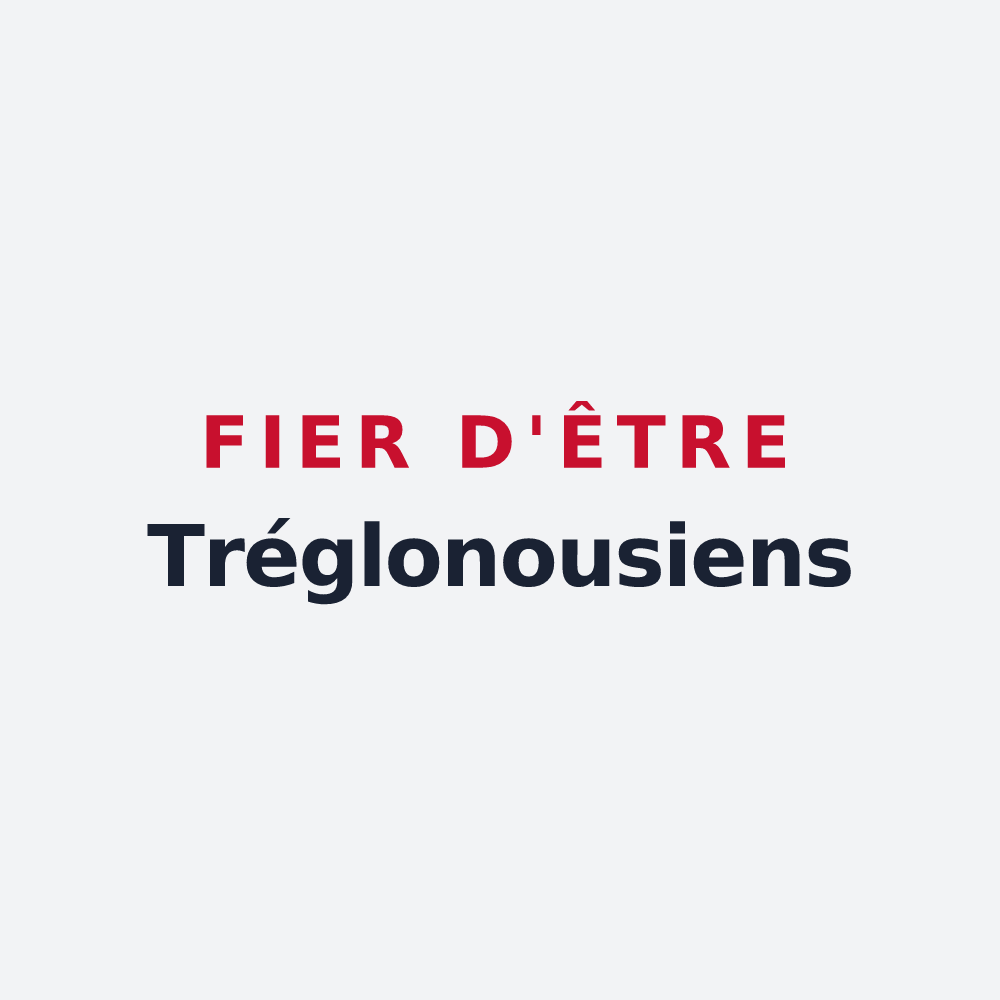 Poster « Fier d'être Tréglonousiens » — design pour Tréglonou