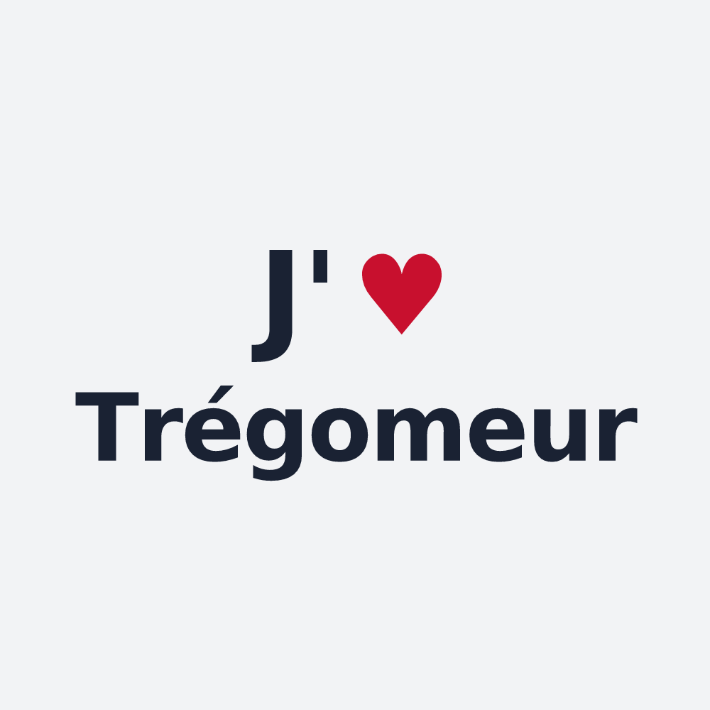 Poster personnalisé Trégomeur — design J'aime Trégomeur