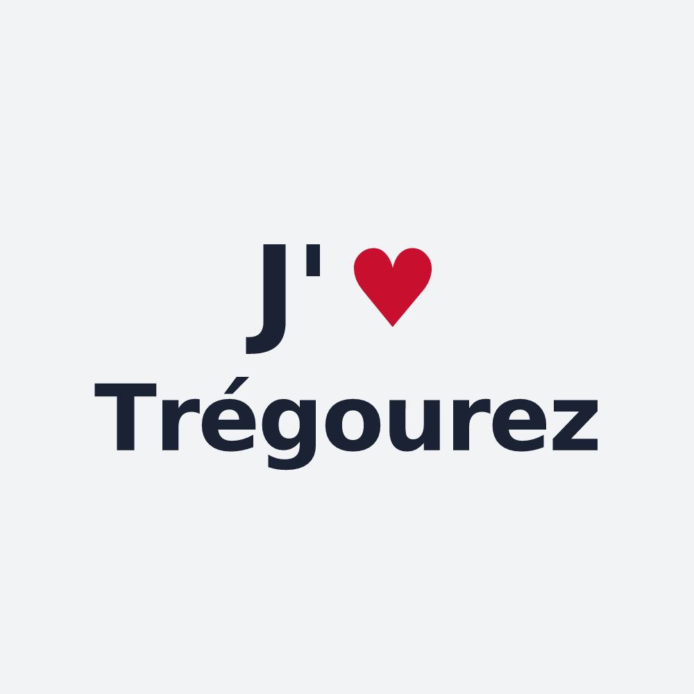 Poster personnalisé Trégourez — design J'aime Trégourez