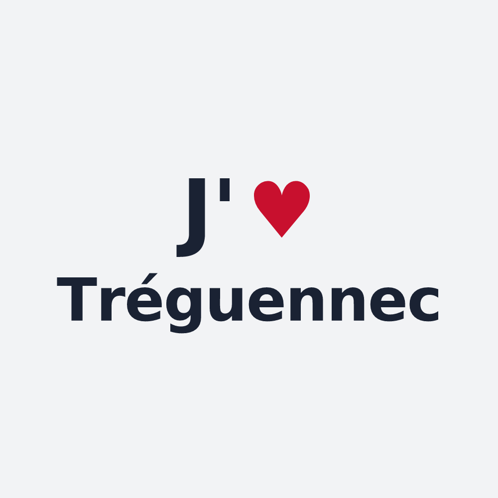 Poster personnalisé Tréguennec — design J'aime Tréguennec