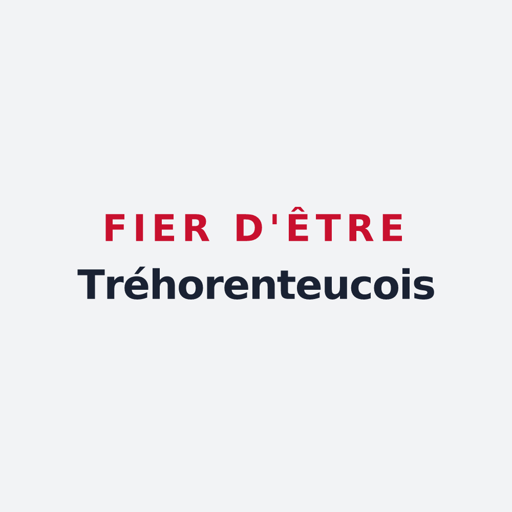 Poster « Fier d'être Tréhorenteucois » — design pour Tréhorenteuc