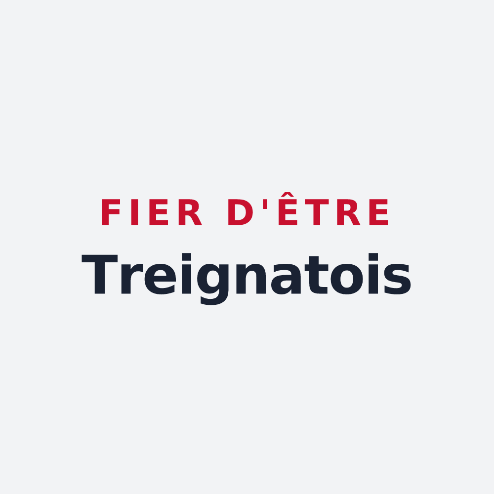 Poster « Fier d'être Treignatois » — design pour Treignat