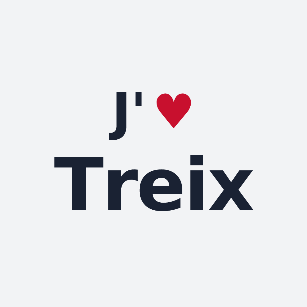 Poster personnalisé Treix — design J'aime Treix
