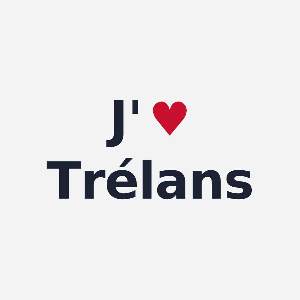 Poster personnalisé Trélans — design J'aime Trélans