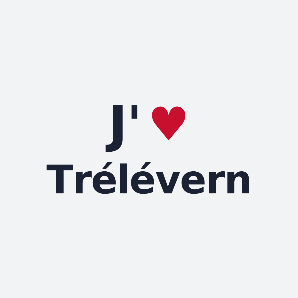 Poster personnalisé Trélévern — design J'aime Trélévern
