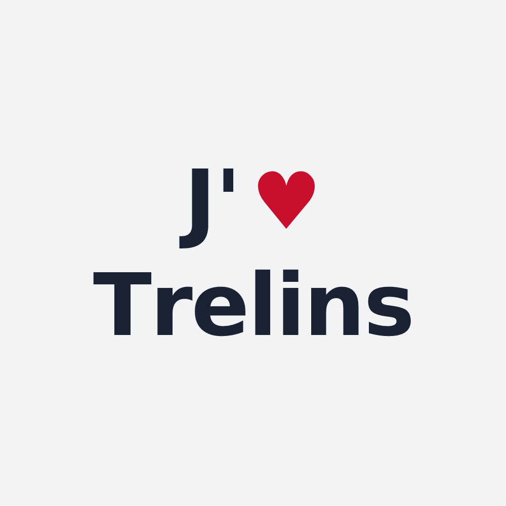 Poster personnalisé Trelins — design J'aime Trelins