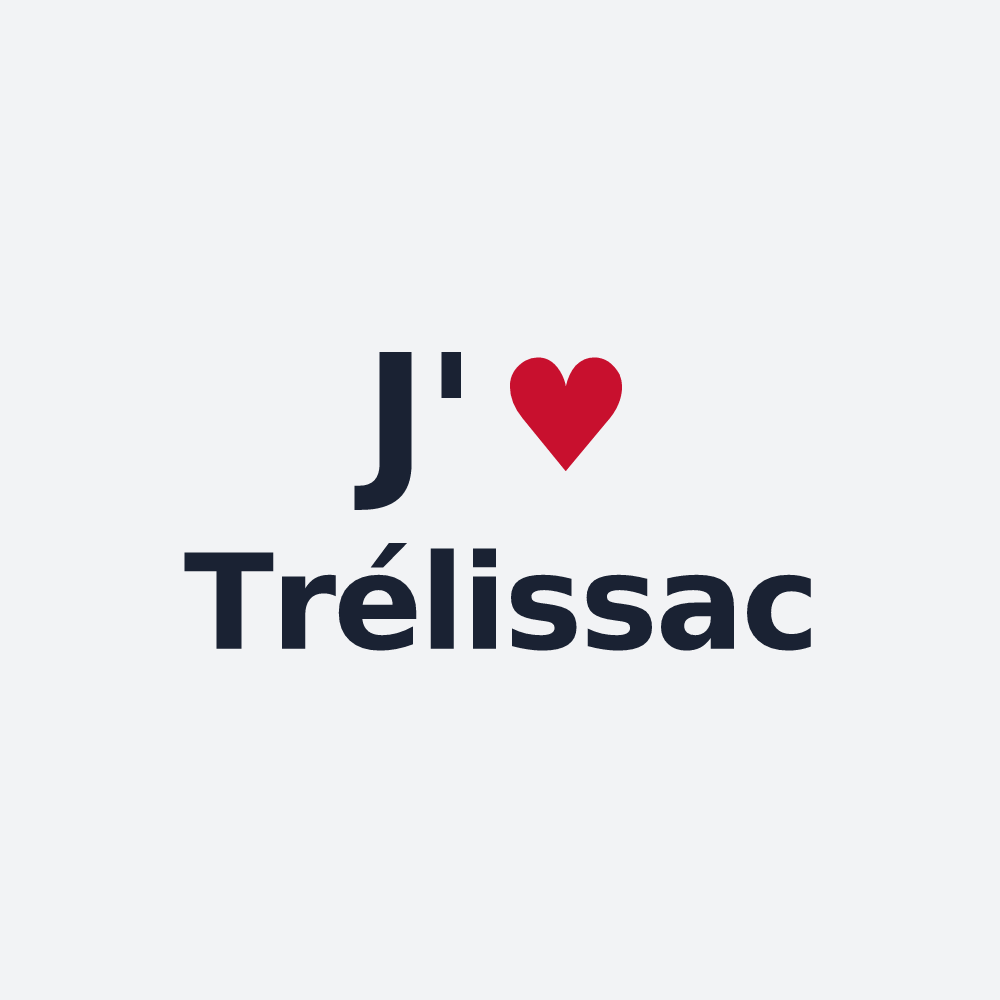 Poster personnalisé Trélissac — design J'aime Trélissac