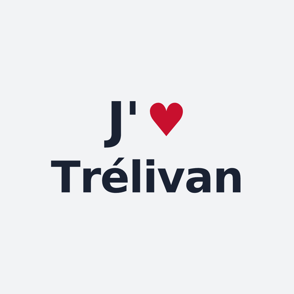 Poster personnalisé Trélivan — design J'aime Trélivan