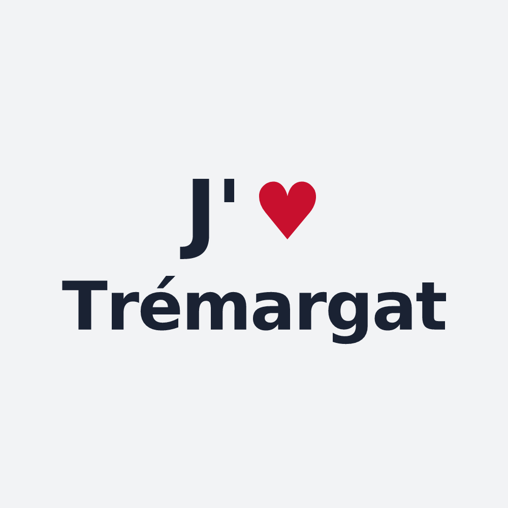 Poster personnalisé Trémargat — design J'aime Trémargat