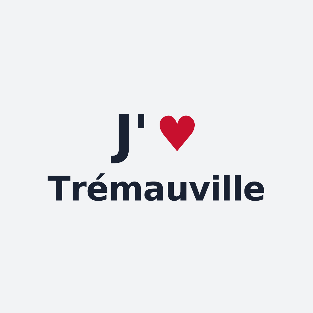 Poster personnalisé Trémauville — design « J'aime Trémauville » imprimé sur le poster