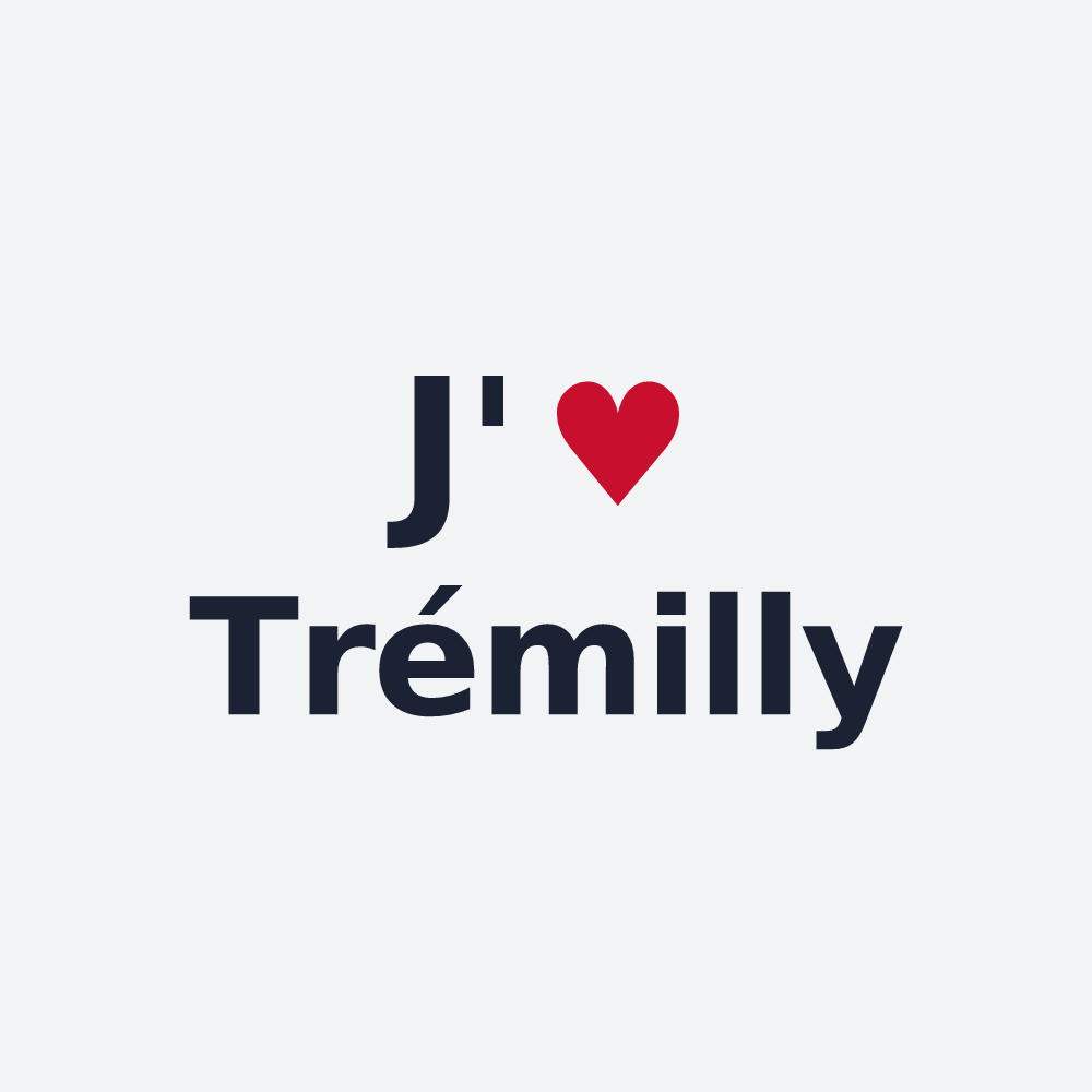 Poster personnalisé Trémilly — design J'aime Trémilly