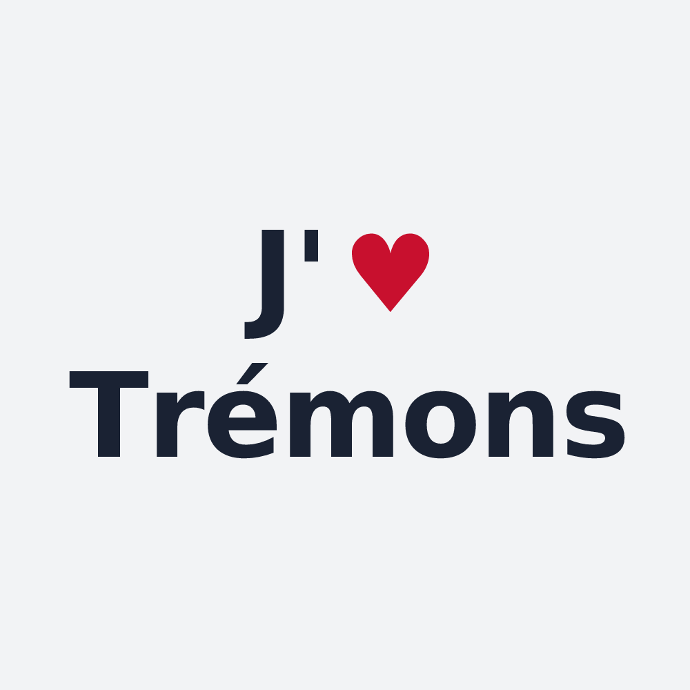 Poster personnalisé Trémons — design « J'aime Trémons » imprimé sur le poster