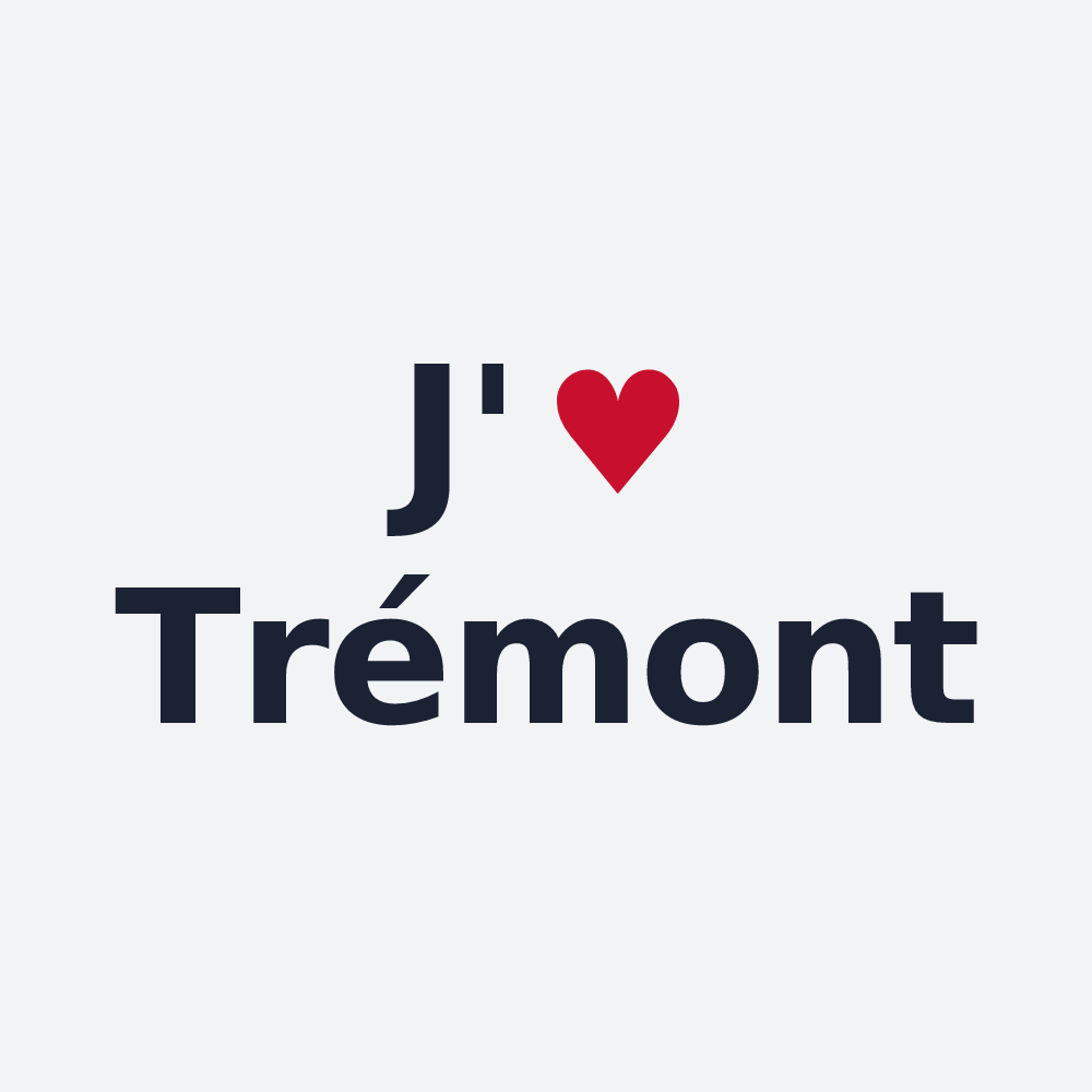 Poster personnalisé Trémont — design J'aime Trémont